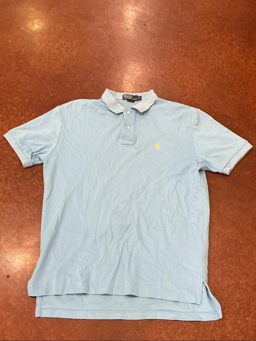Ralph Lauren Light Blue Polo with White Trim